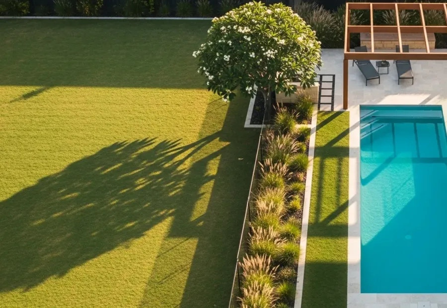 Australian backyard pool installation project