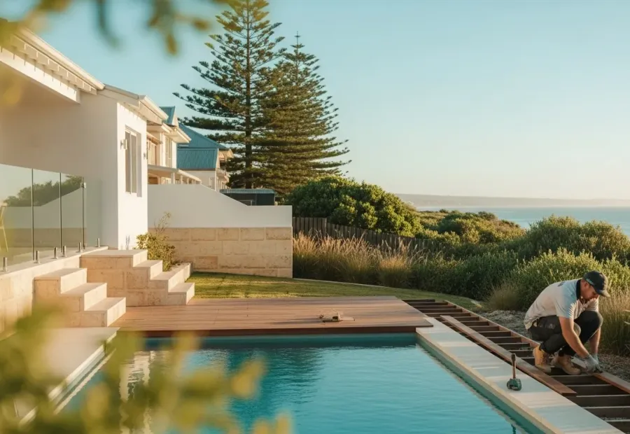 Perth tradesperson working on an Australian home improvement project