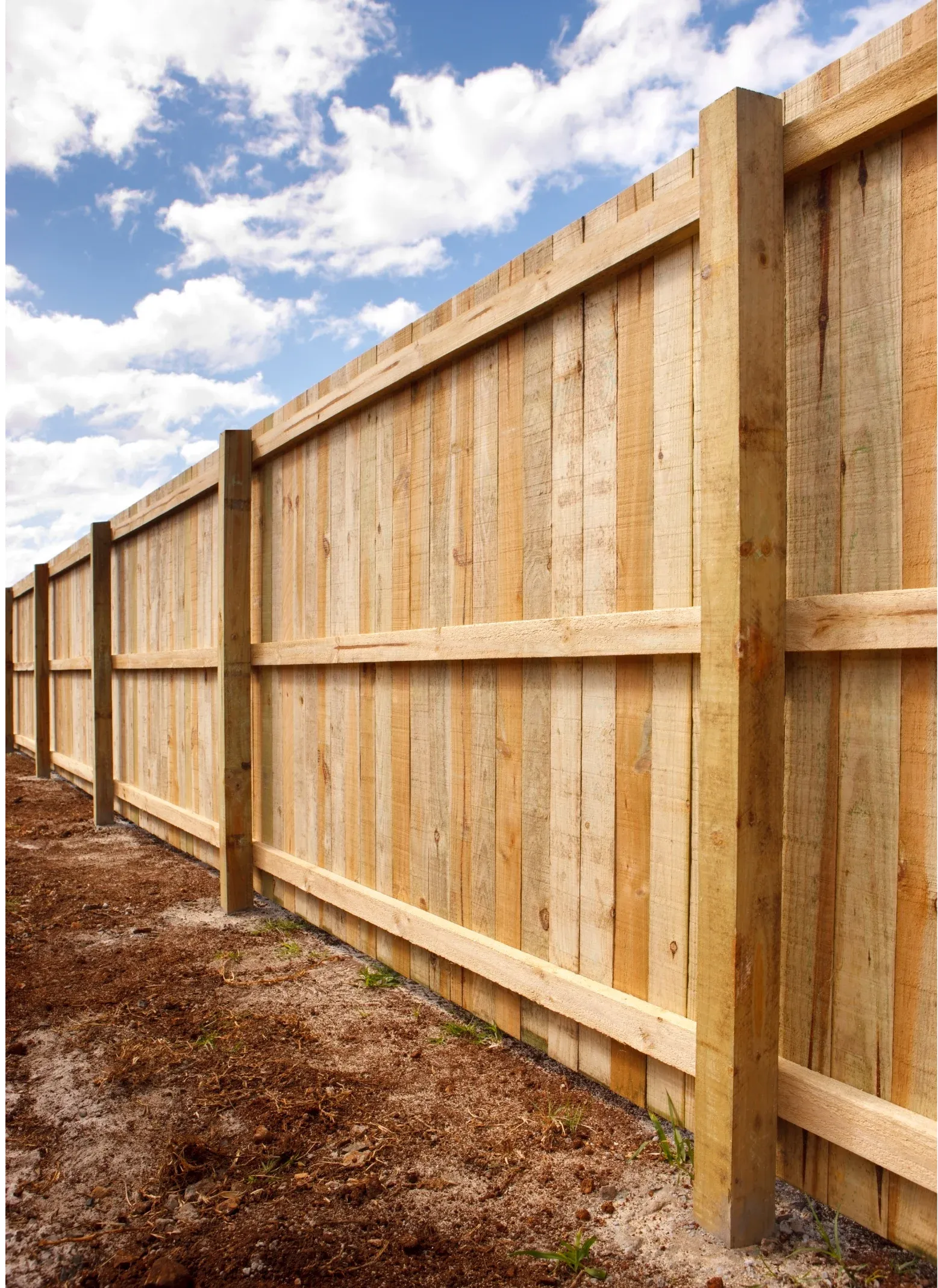 New timber paling fence installation in Melbourne