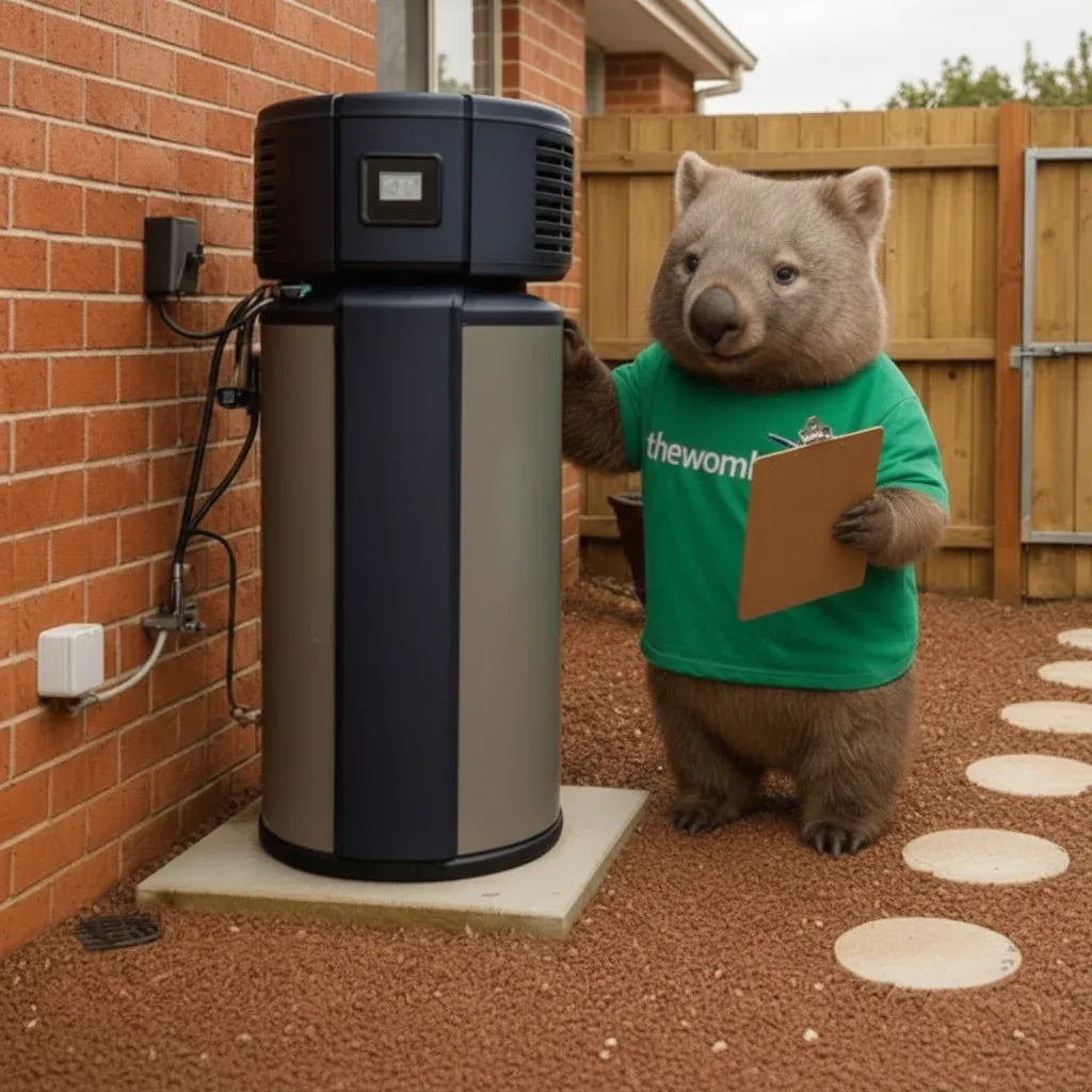 Heat pump hot water system installation in Perth