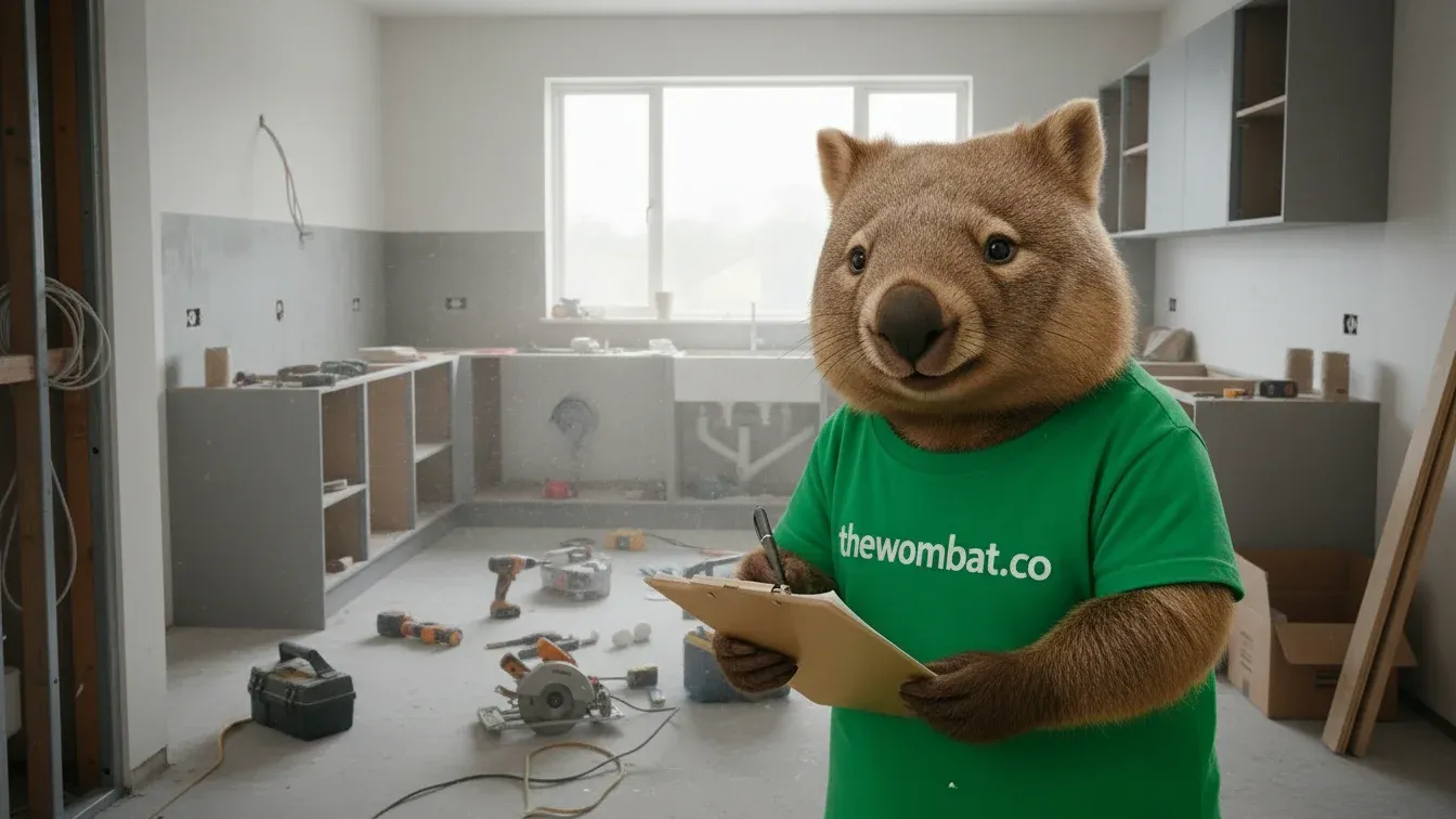 Finished kitchen renovation with The Wombat quote comparison