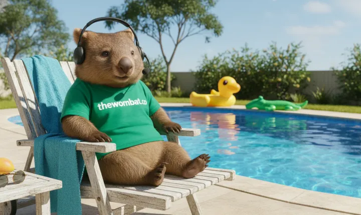 Australian backyard pool used for WombatVision pool planning